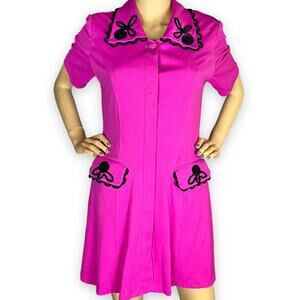 70s pink dress yue tai